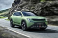 Skoda Vision 7S concept front right quarter Skoda Vision 7S concept front right quarter
